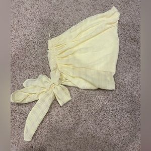Yellow One Shouldered Amanda Uprichard Top